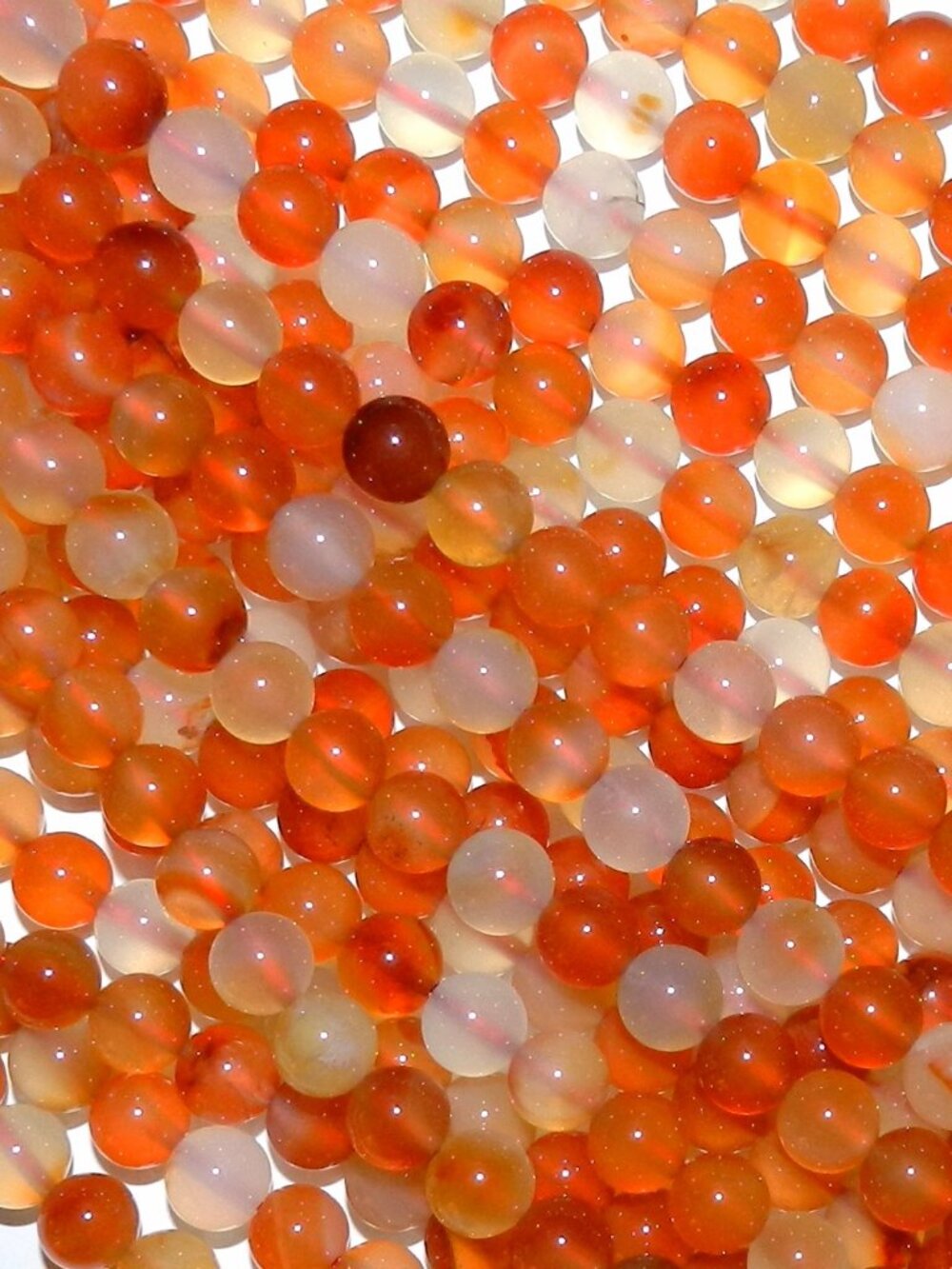 GR354 Red Carnelian Multi-Color 8mm Round Natural Agate Gemstone Beads 15"